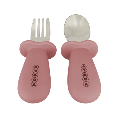 Kinderbestek Vintage Roze - Veilig en Duurzaam - Youly