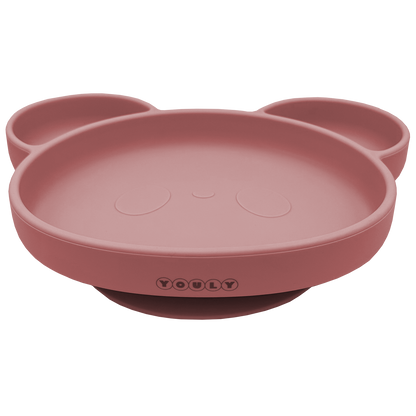 Siliconen Kinderbord - Siliconen Serviesset - Youly  Vintage Roze