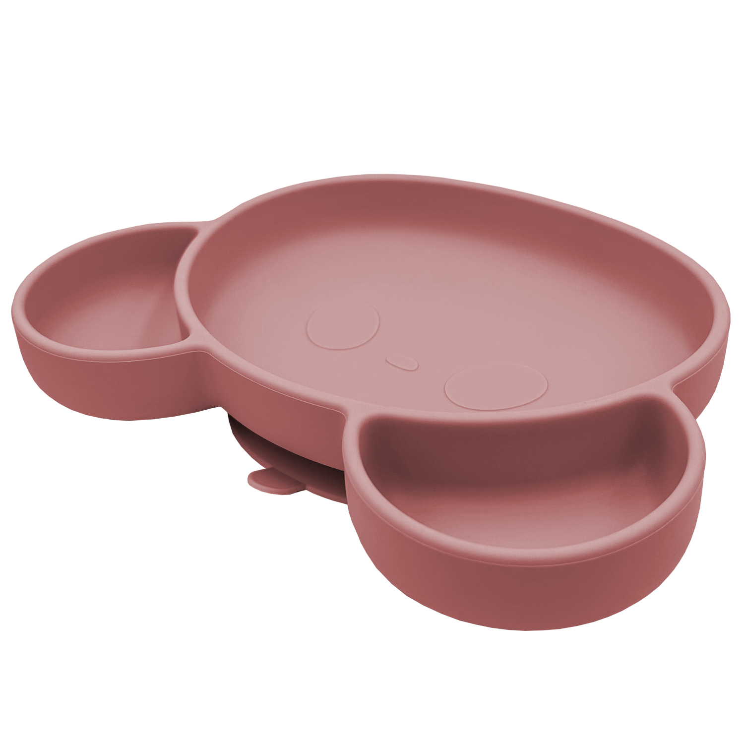 Kinderbord Met Zuignap - Kinderbord Beer - Vintage Roze - Youly