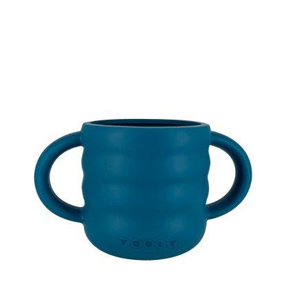 Rietjesbeker Siliconen - Rietjesbeker Bubble Marine Blauw - Youly