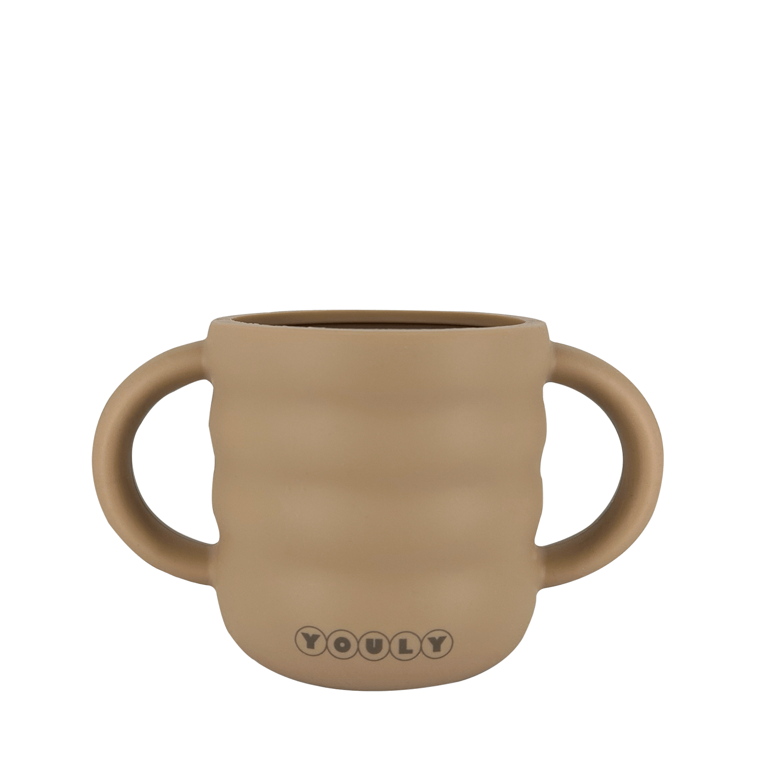 Rietjesbeker Siliconen Kind - Rietjesbeker Bubble Urban Taupe - Youly