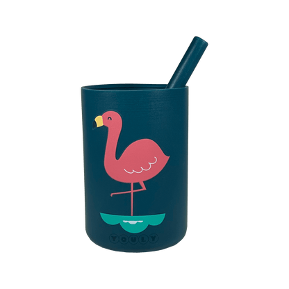 Rietjesbeker Flamingo - Veilig & Milieuvriendelijk - Youly