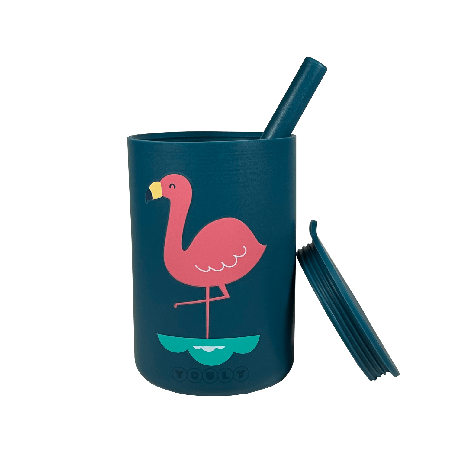 Rietjesbeker Flamingo - Veilig & Milieuvriendelijk - Youly
