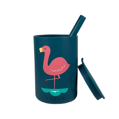 Rietjesbeker Flamingo - Veilig & Milieuvriendelijk - Youly