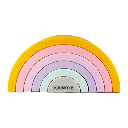 Montessori Regenboog Pastel - Veilig Speelgoed voor Kinderen - Youly
