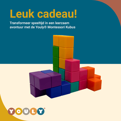Montessori Kubus Speelgoed - Montessori Kubus Multi - Youly