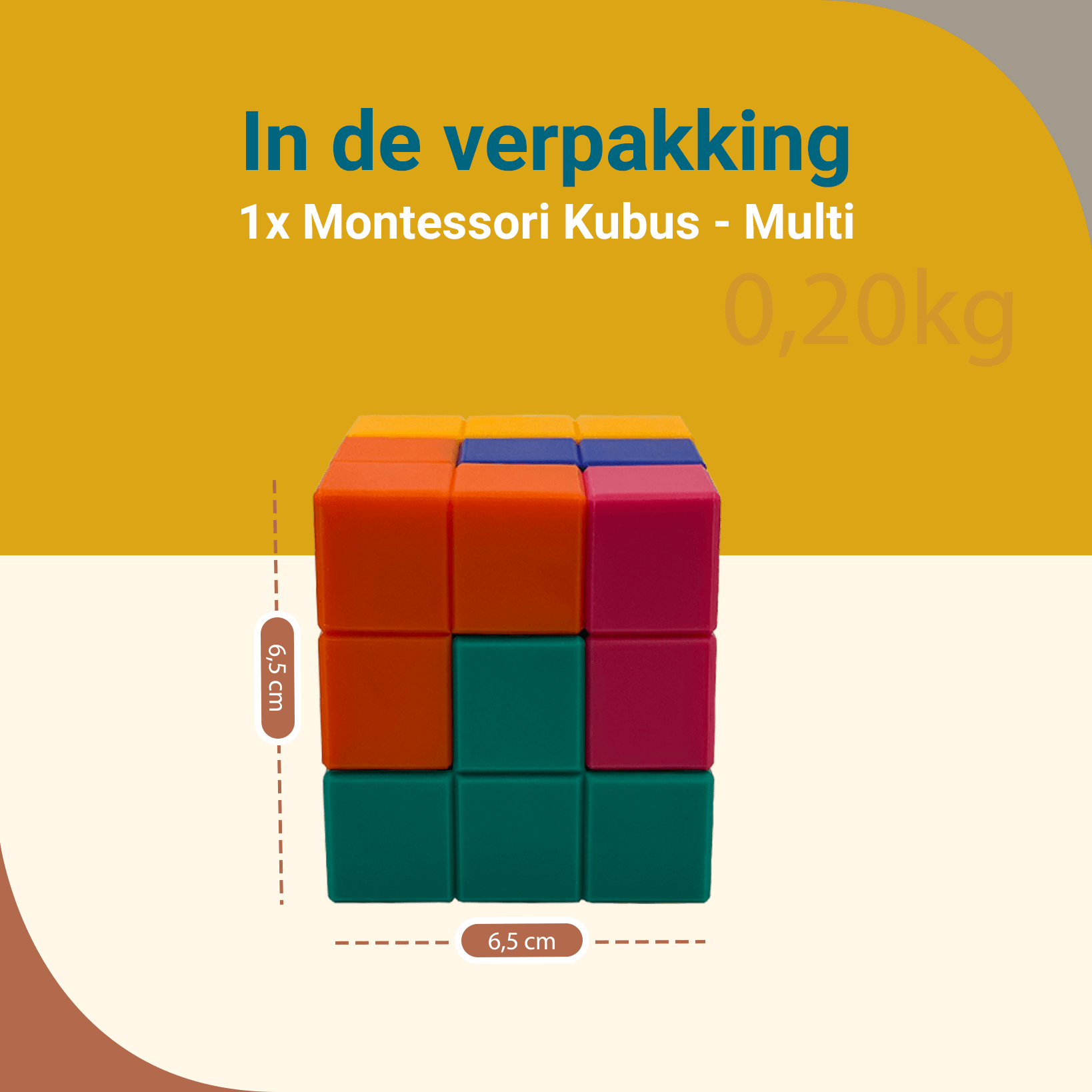 Montessori Kubus Speelgoed - Montessori Kubus Multi - Youly