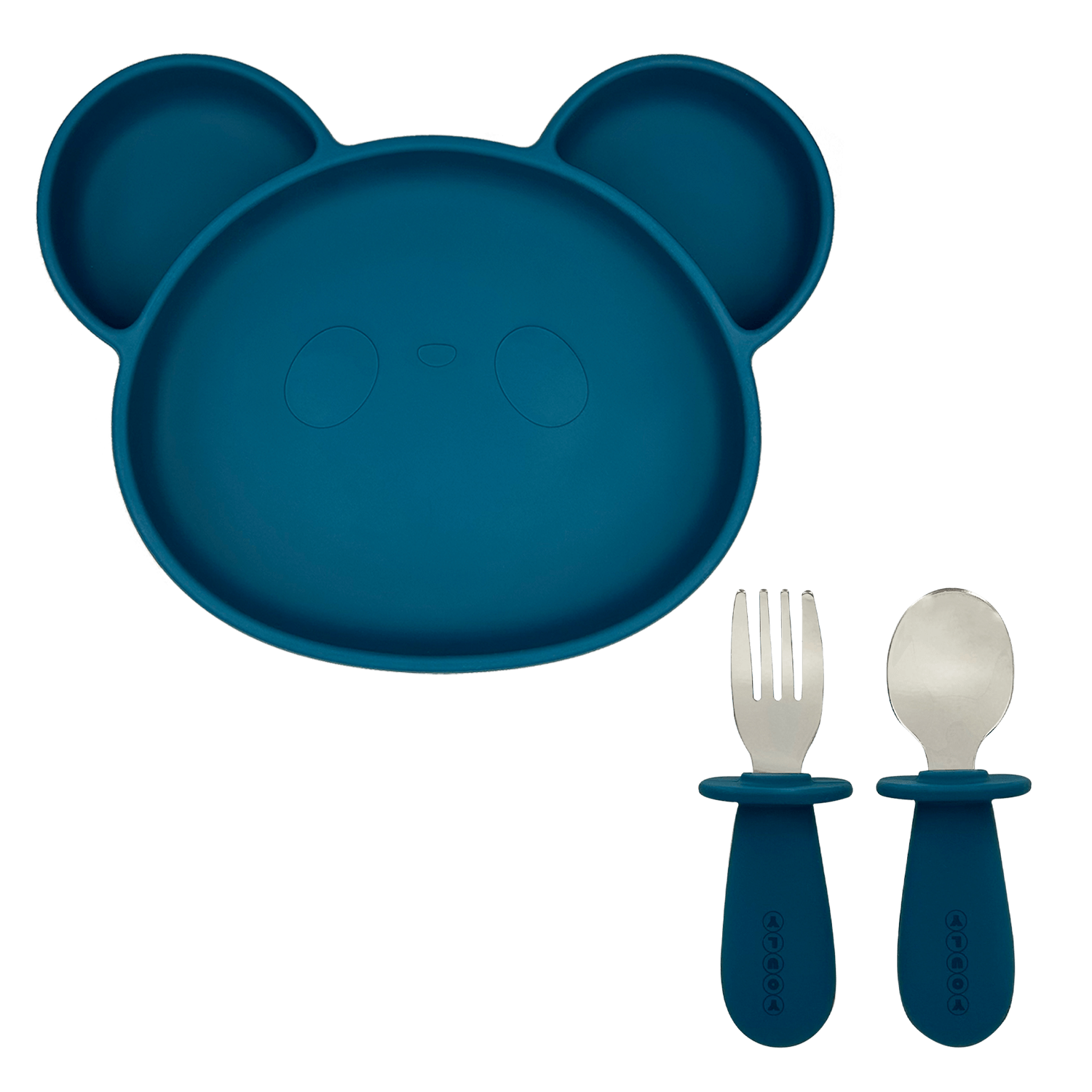 Siliconen Kinderbord Blauw - Siliconen Serviesset - Youly